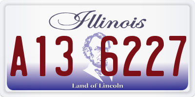 IL license plate A136227