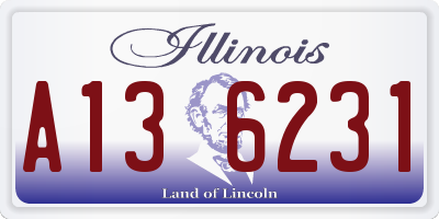 IL license plate A136231