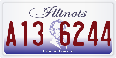 IL license plate A136244
