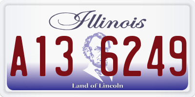 IL license plate A136249