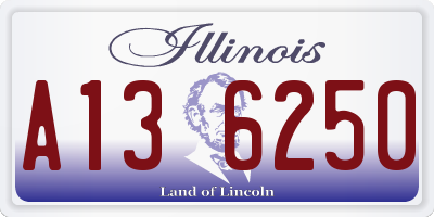 IL license plate A136250