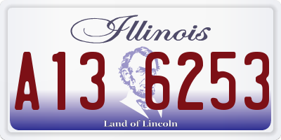 IL license plate A136253