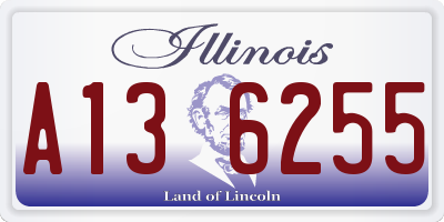 IL license plate A136255