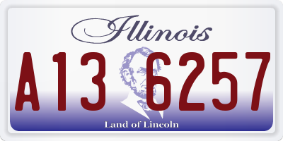 IL license plate A136257
