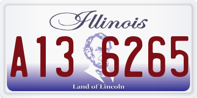 IL license plate A136265