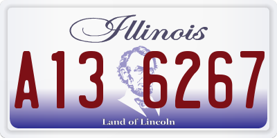 IL license plate A136267