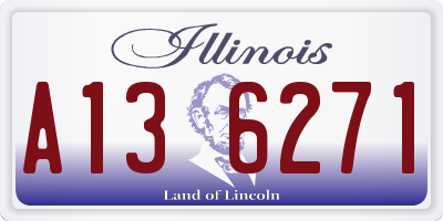 IL license plate A136271