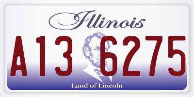 IL license plate A136275