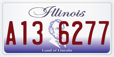 IL license plate A136277