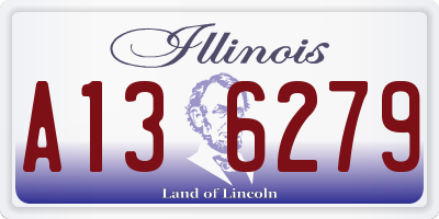 IL license plate A136279