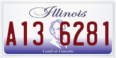 IL license plate A136281