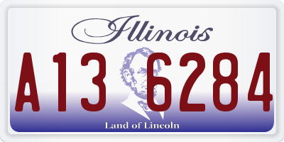 IL license plate A136284