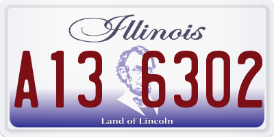 IL license plate A136302