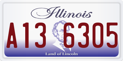 IL license plate A136305