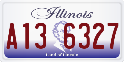 IL license plate A136327