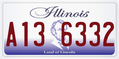 IL license plate A136332