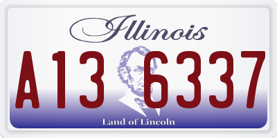 IL license plate A136337