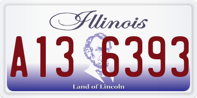 IL license plate A136393
