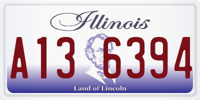IL license plate A136394