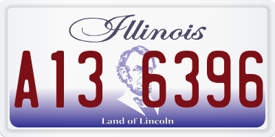 IL license plate A136396