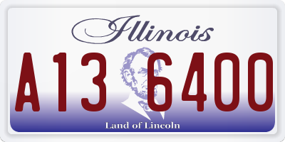 IL license plate A136400