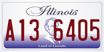 IL license plate A136405