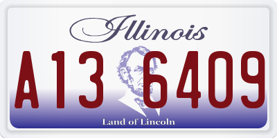 IL license plate A136409