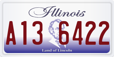 IL license plate A136422
