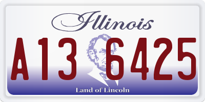 IL license plate A136425