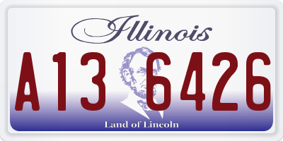 IL license plate A136426