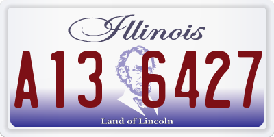 IL license plate A136427