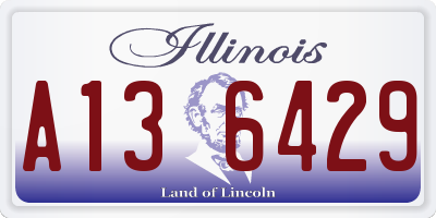 IL license plate A136429