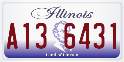 IL license plate A136431