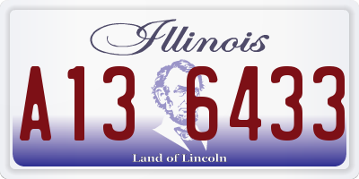 IL license plate A136433