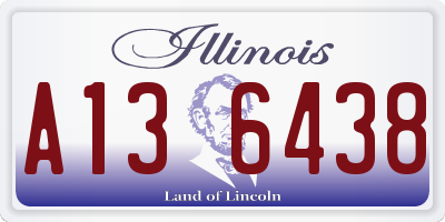 IL license plate A136438