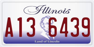IL license plate A136439