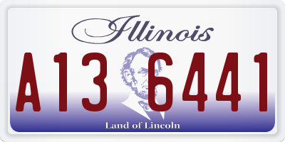 IL license plate A136441