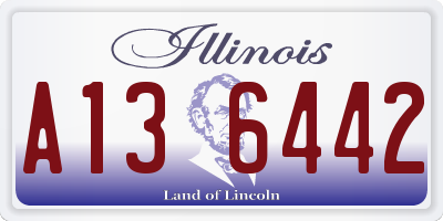 IL license plate A136442
