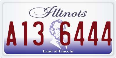 IL license plate A136444