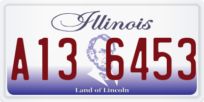IL license plate A136453