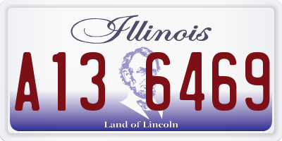 IL license plate A136469