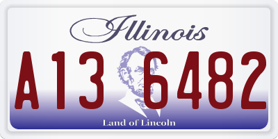 IL license plate A136482