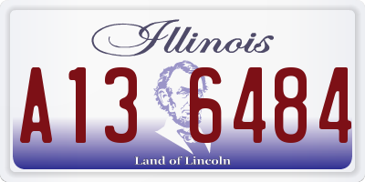 IL license plate A136484