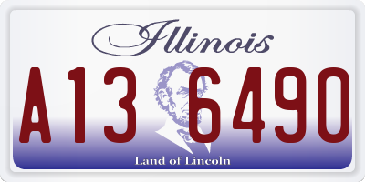 IL license plate A136490