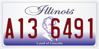 IL license plate A136491