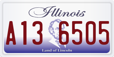 IL license plate A136505