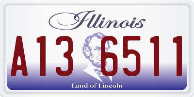 IL license plate A136511