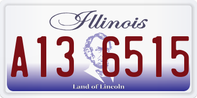 IL license plate A136515