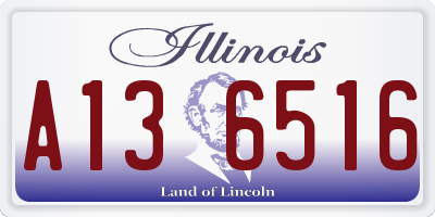 IL license plate A136516