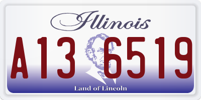 IL license plate A136519